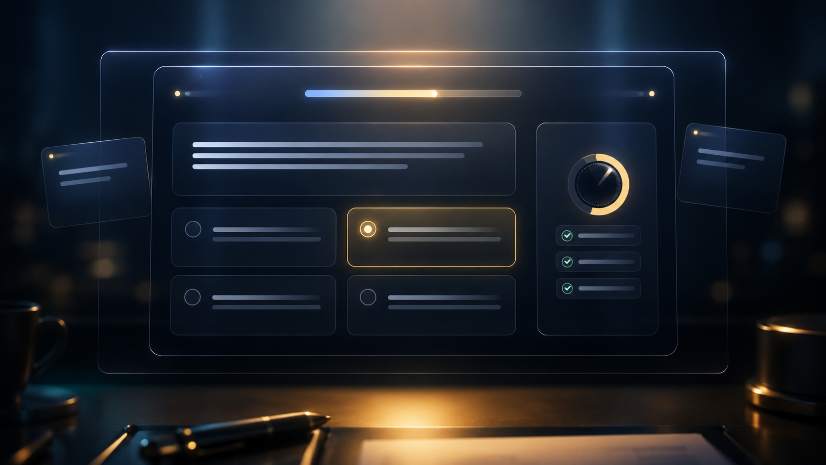 Preview antarmuka latihan soal CPNS dengan timer dan indikator progres